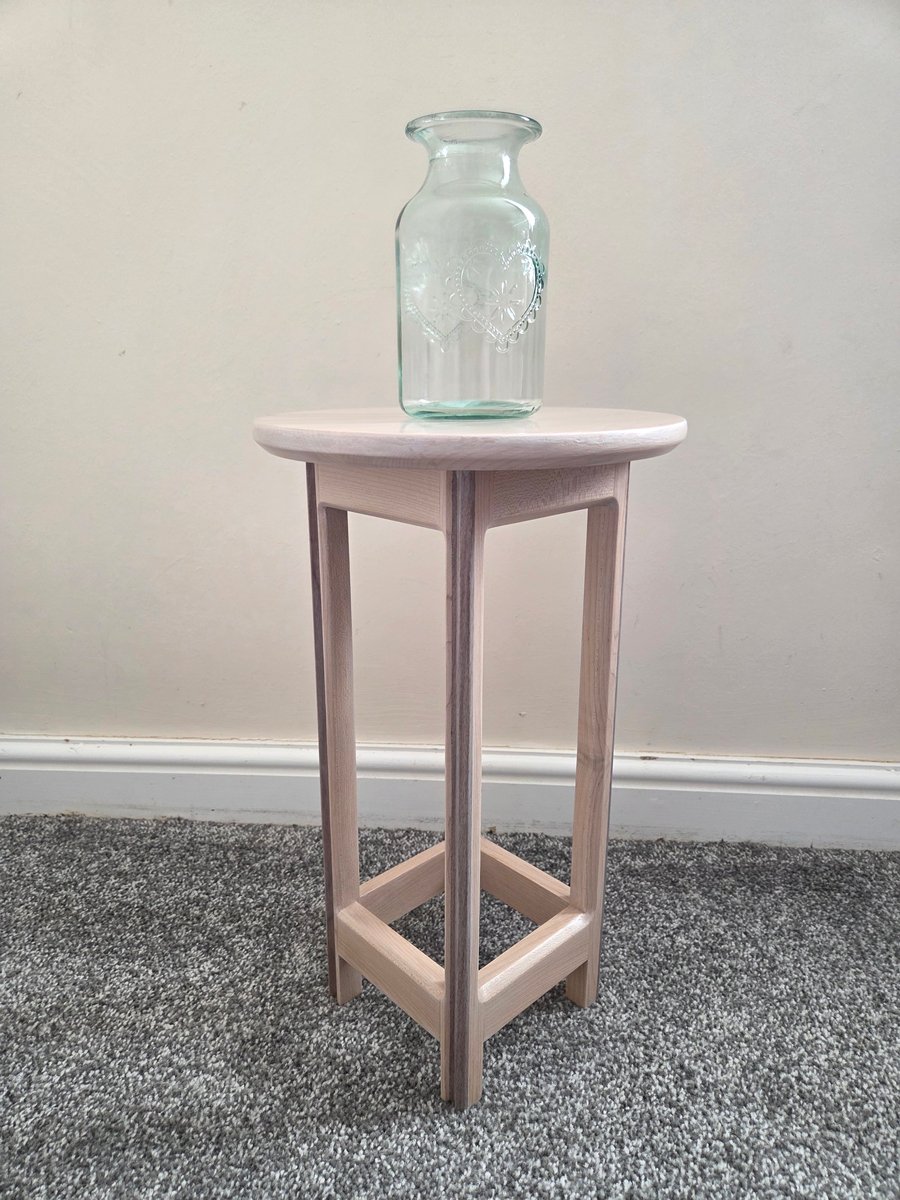 Maple and Walnut Side Table