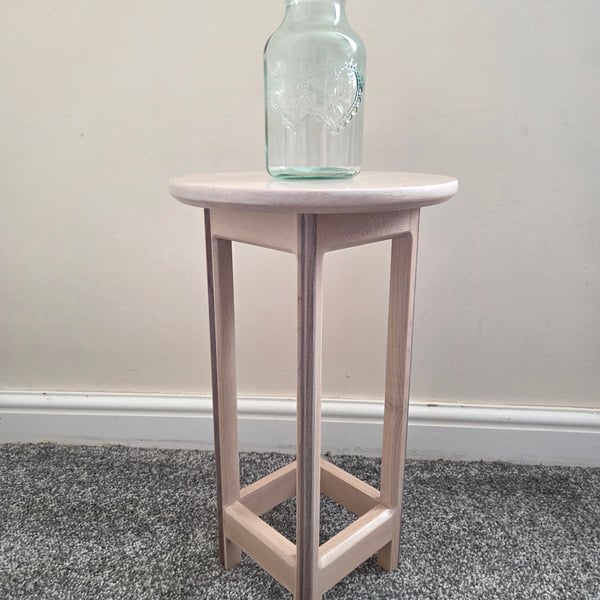 Maple and Walnut Side Table