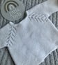 Hand knitted ‘Fearne’ Baby Girl’s Cardigan (3-6 months) - Image 4