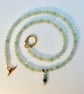 Green Aventurine & Genuine Emerald Necklace, May Birthstone, Gift For Taurus - Image 5