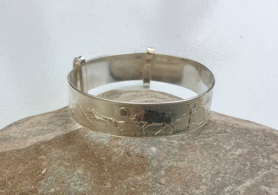 Special order for MM  - Child's silver bangle