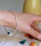 Silver Sewing Stacking Bangle, Sewing Jewellery Gift - Image 3