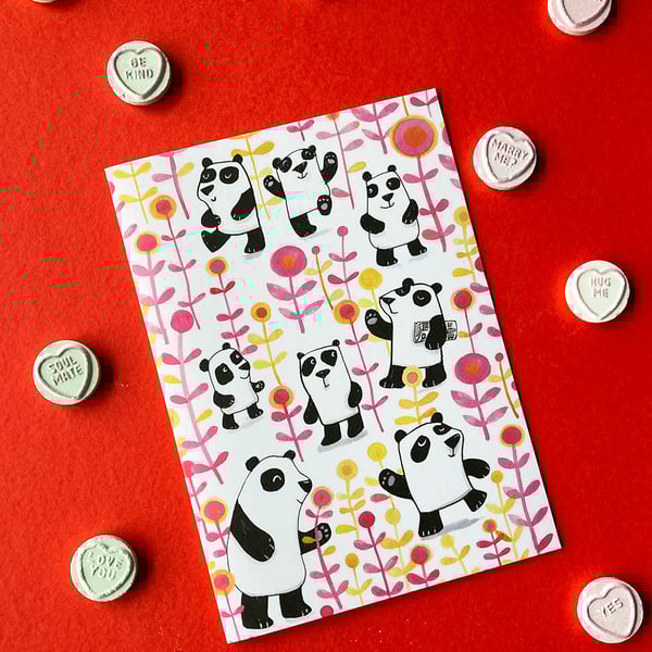 Panda Garden card by Jo Brown