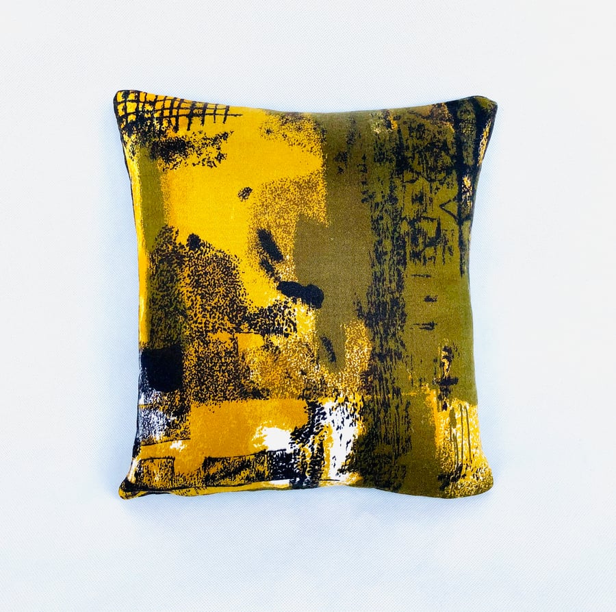 Gold & Black Abstract Vintage Cushion