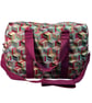 Large fabric falling blocks tapestry travel bag