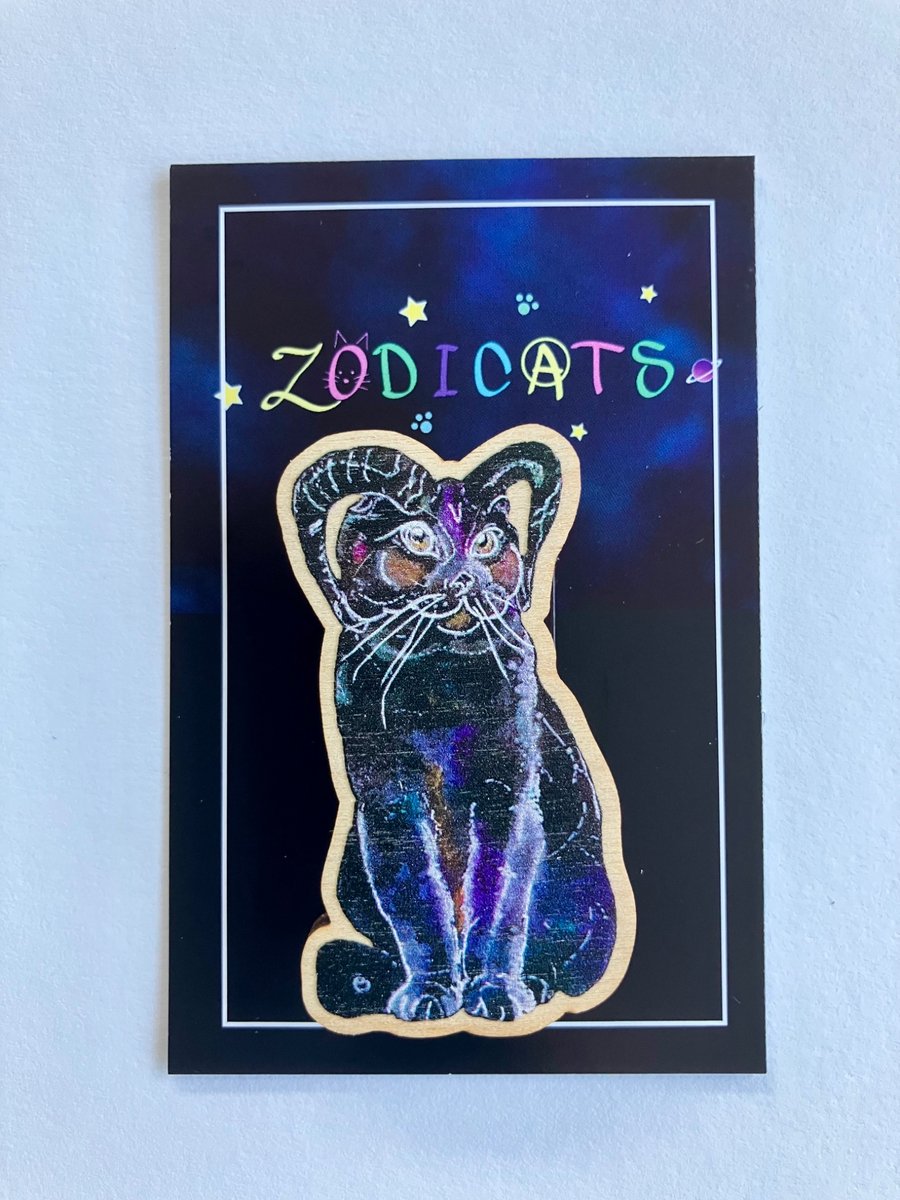 Zodicats - Zodiac Cat Refrigerator Magnets  Aries -Virgo