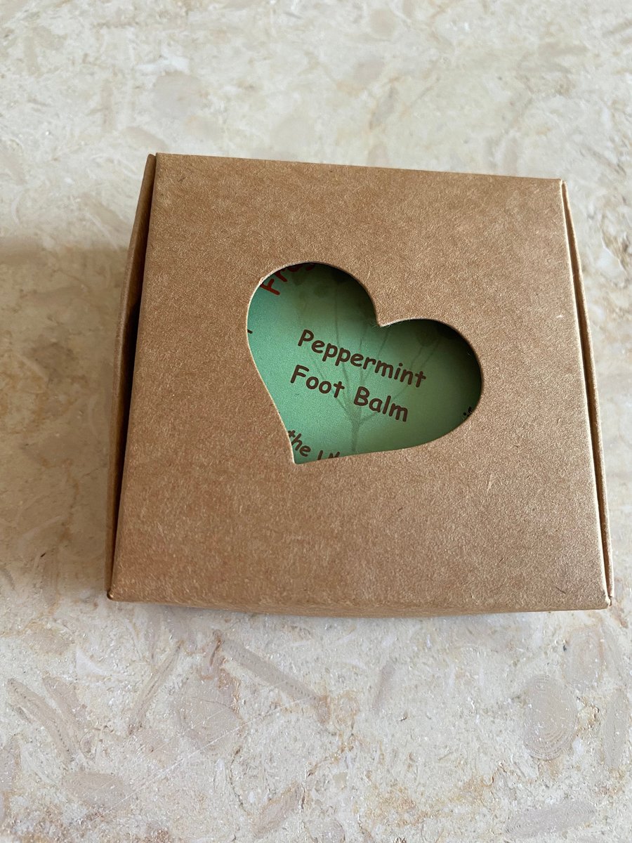 Peppermint Foot Balm in Heart Box