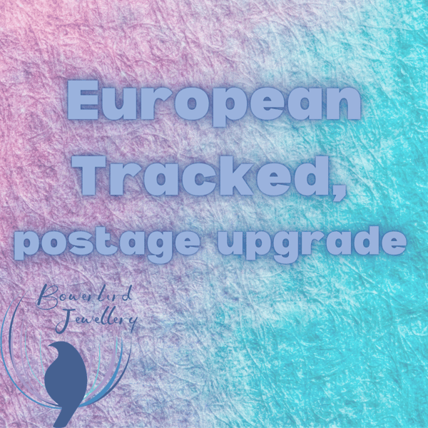 European tracked postage upgrade, insured and tracked