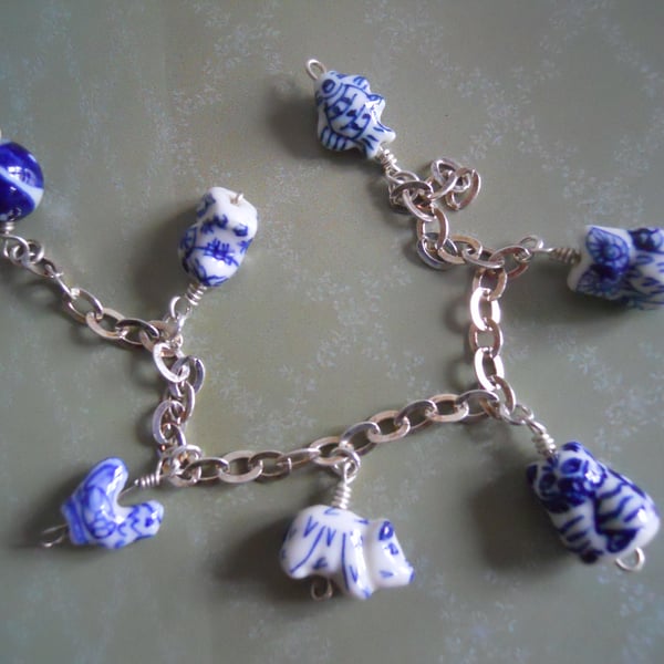 Porcelain animal bracelet