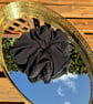 Disco Party Sparkle Scrunchies, Silver Metallic Glitter Oversized XXL Scrunchies - Image 5