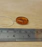 Amber pendant necklace. Sterling silver Reiki jewelry uk. 25x18mm necklace - Image 7