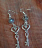 Steampunk key earrings - Image 2
