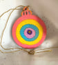 4 hand painted Christmas tree decorations - Image 4