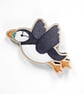 Puffin Fridge Magnet - Maple Wood Magnet - Seaside Kitchen Coastal Decor - Image 2