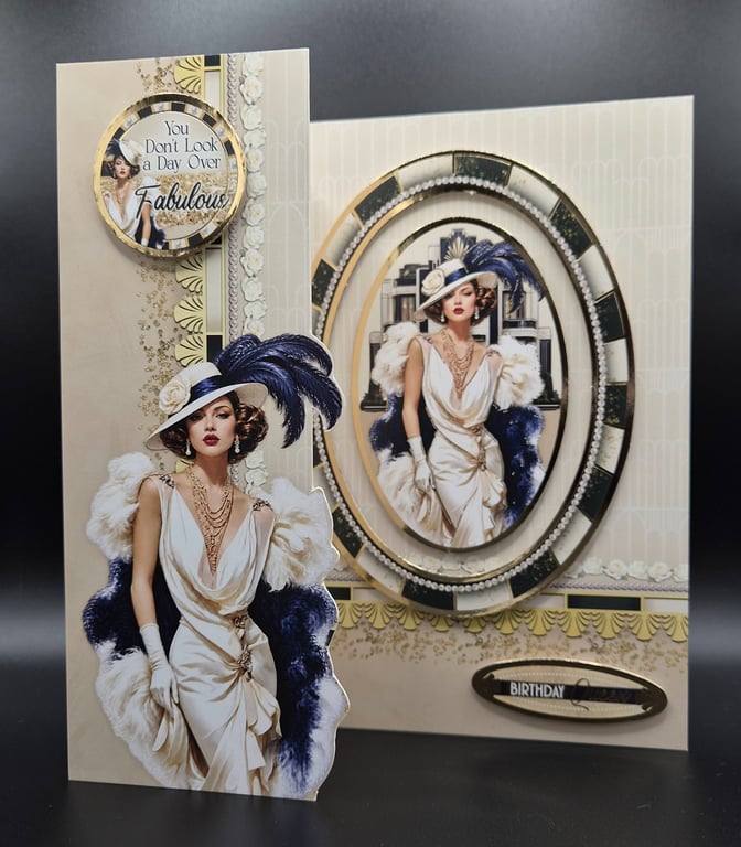 You Don't Look a Day Over Fabulous Vintage Glamour Birthday Card