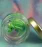 Tiny Swimming Dragon 'Meryss' in jar of 'water' OOAK Sculpt