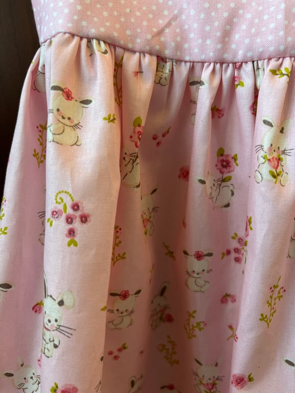 Rose Bunny Baby Dress