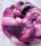 Merino Hand Dyed Spinning Fibre Dark Fairy 100g - Image 4