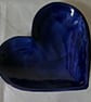 Midnight blue ceramic heart bowl - Image 1