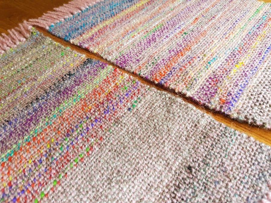 Hand Woven Placemats - Pink - Set of 2