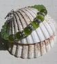 Green Peridot Gemstone Beaded Bracelet "Green Dazzle"  - Image 2