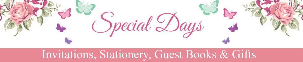Special Days Invitations and Guest Books