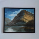 The Lakes, Lake District in summer landscape framed original