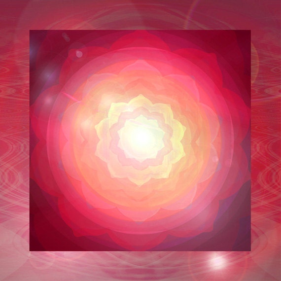 giclee print, Mandala of the Rose