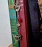 Unique metal bookmark with bird in cage charm - Image 3