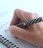 Beadwork Pen in Classic Dark Blue and Gold - Image 3