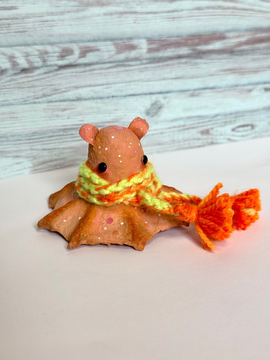 Spun Cotton Dumbo Octopus Art Doll with Scarf