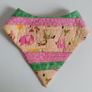 Newborn bandana bib, reversible bib, Patchwork dribble bib, baby shower gift