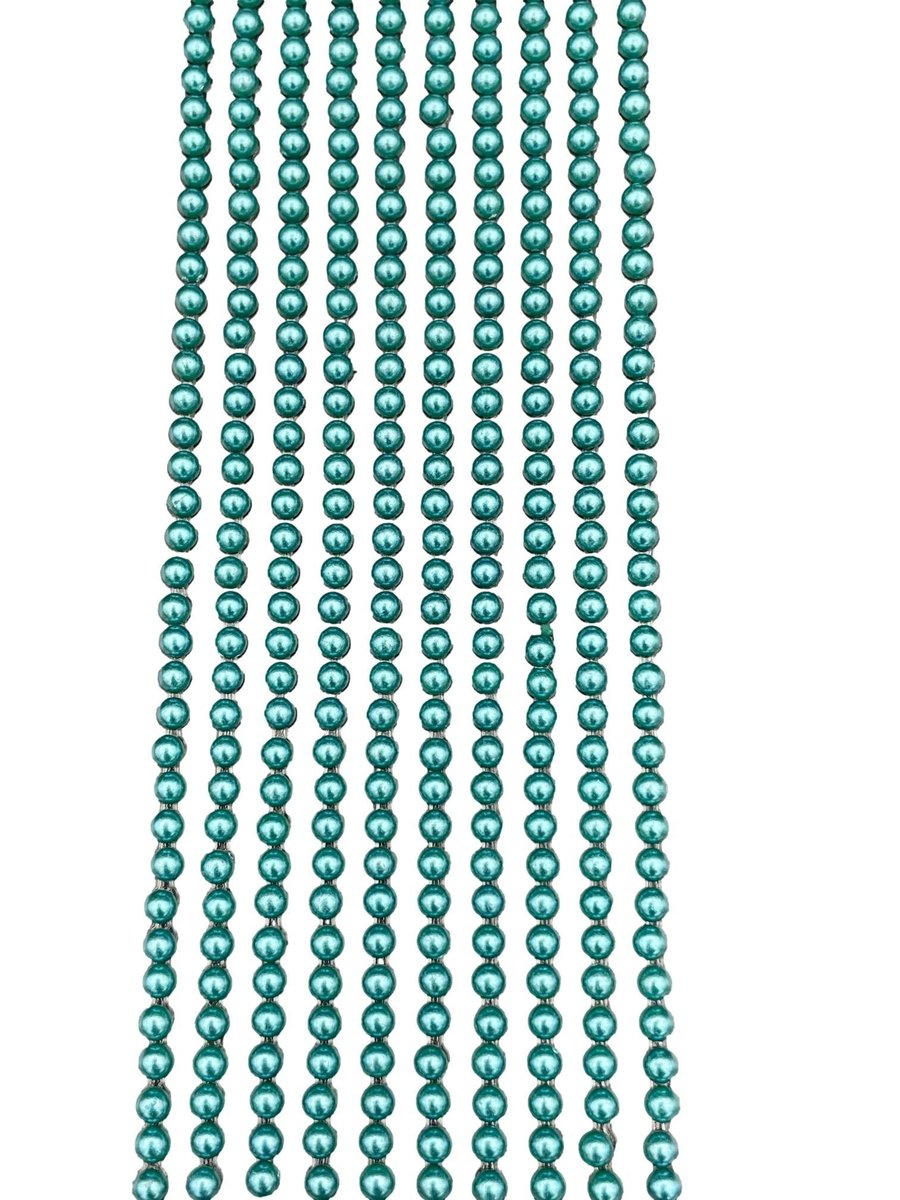 500 Mini Self Adhesive Pearls 3mm Beautiful Small Round Teal Green Pearl Stick O