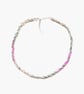 Silver Chainmaille Chain And Pastel Rainbow Crystal Twist 17-19 Inch - Image 4