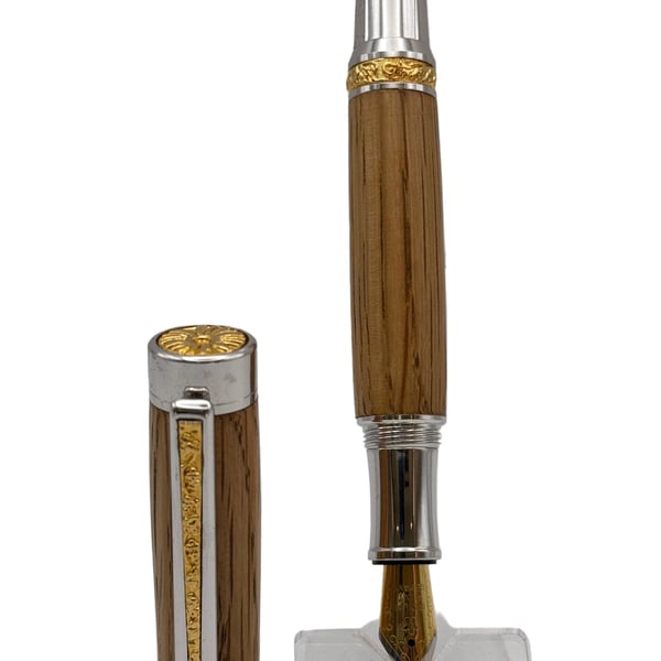 Bounty Fountain Pen - Jack Daniels Oak Barrel