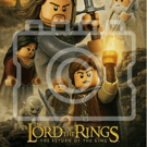 LORD OF THE RINGS: RETURN OF THE KING - LEGO-Inspired A4 Poster - Ready to Frame