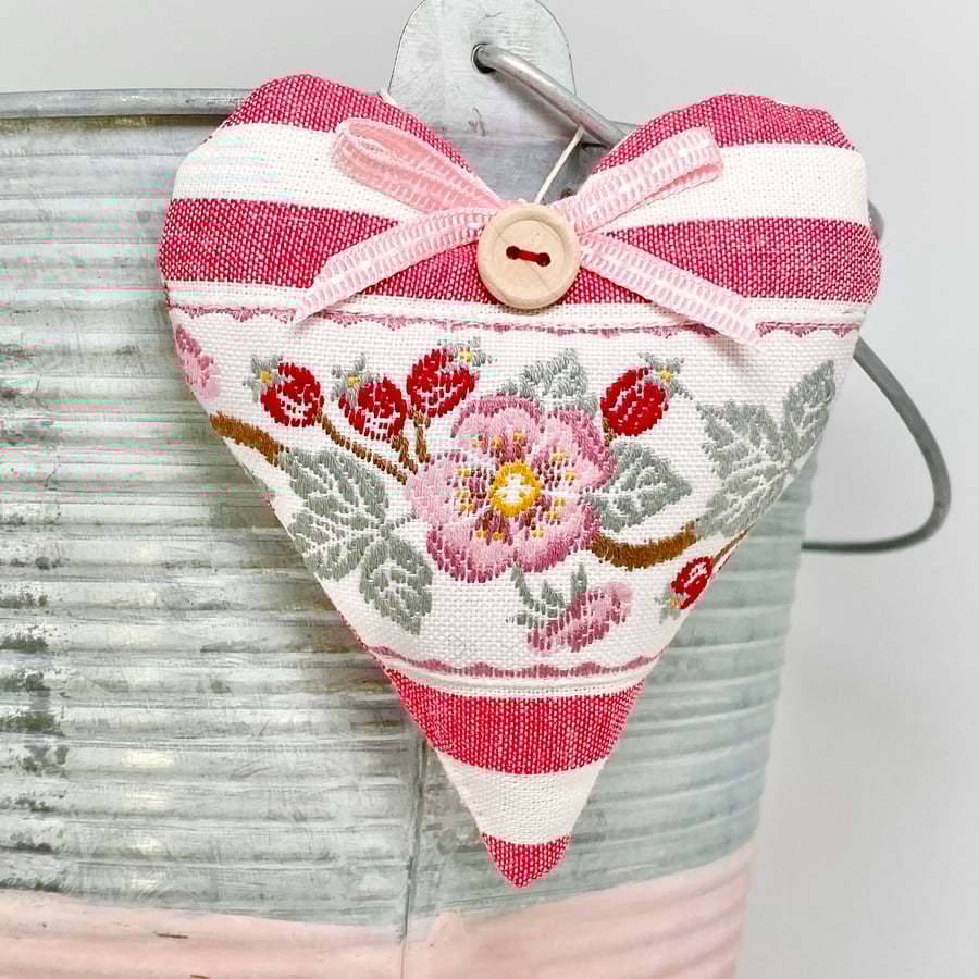 WILD ROSE HEART (February Heart of the Month) - with lavender