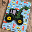 Fantastic Quilled Tractor Notebook 