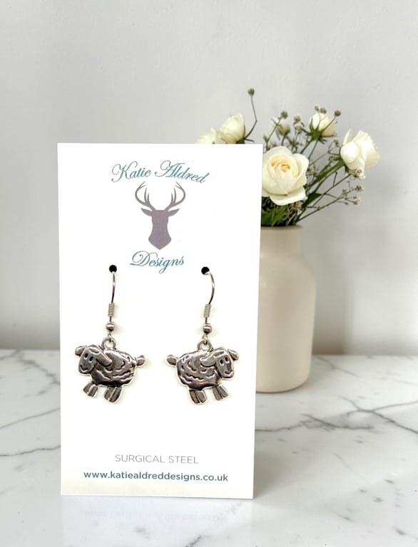 Charm Earrings - Large Sheep