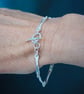 Silver Hallmarked Forged Link Bracelet - Image 3