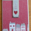 New Home Card - Houses and Hearts