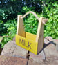 Wood Milk Caddy. Milk Carrier