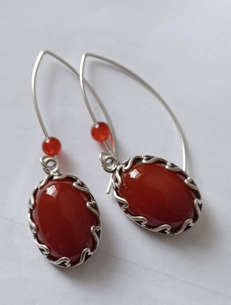 Carnelian drops