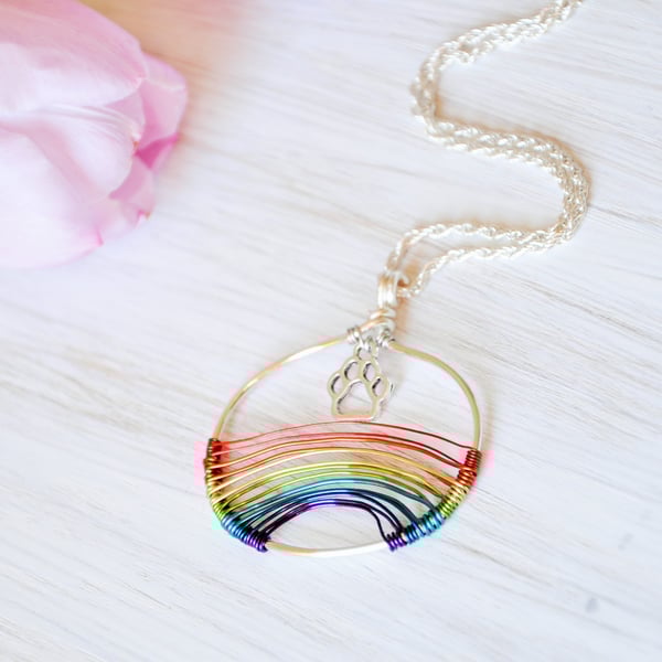 Rainbow bridge, Dog loss, Dog keepsake, Dog lover gift, Dog passing, Dof paw