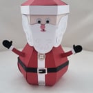 Father Christmas novelty gift box. Santa gift box.