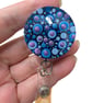 Hand painted mandala Badge Reel