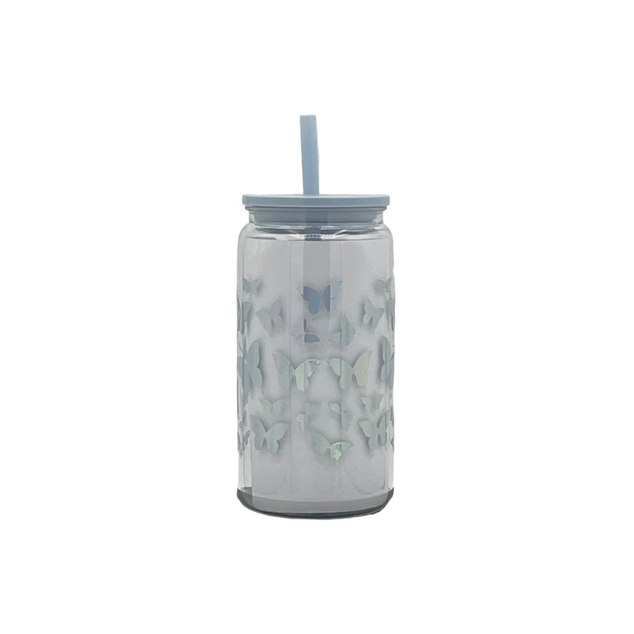Metallic Butterfly Tumbler