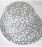 Sun Hat Bucket Hat Taupe and White Floral Reversible Summer Hat - Image 3