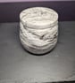 Black & White Marble Effect Starry Jar