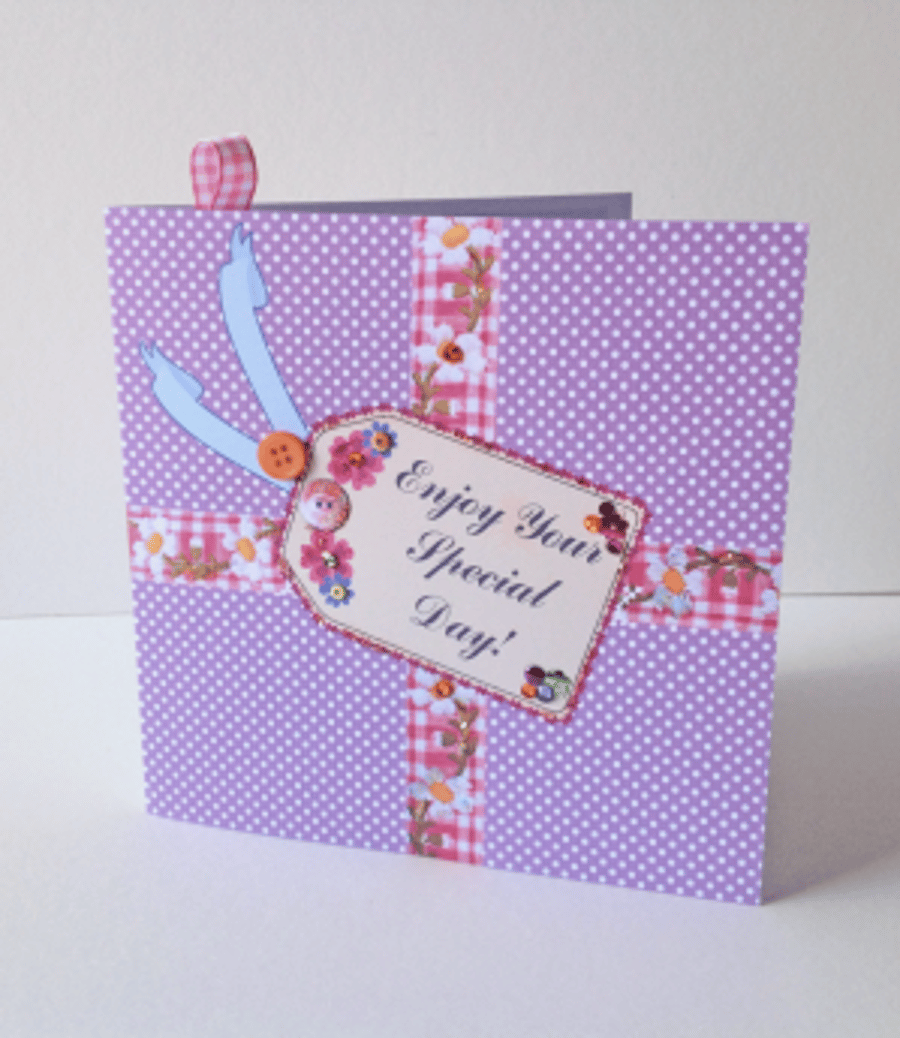 Birthday Card,Greeting Card,Can Be Personalised,HandFinished Card.